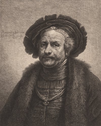 Rembrandtin omakuva, 1771. tekijältä Georg Friedrich Schmidt