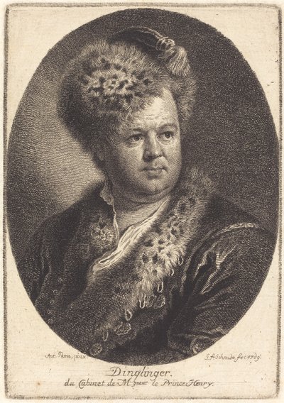 Johann Melchior Dinglinger tekijältä Georg Friedrich Schmidt after Antoine Pesne