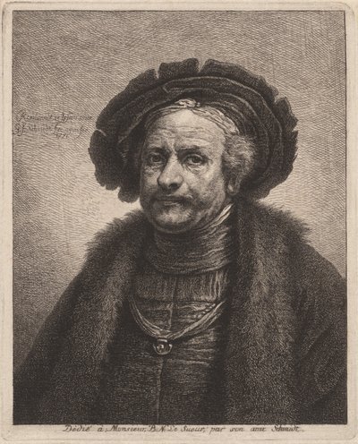 Rembrandtin omakuva tekijältä Georg Friedrich Schmidt, after Rembrandt van Rijn