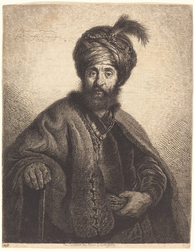 Persialainen tekijältä Georg Friedrich Schmidt after Rembrandt van Rijn