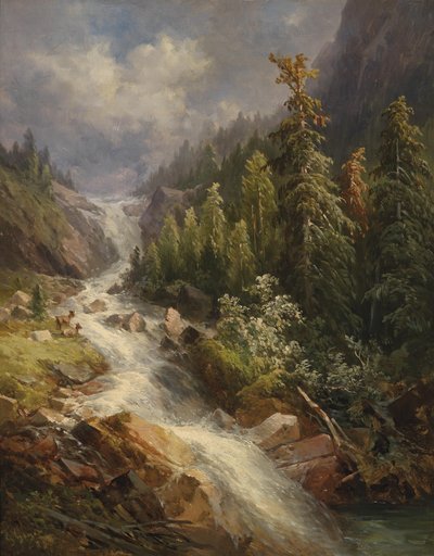 Stalbachin putoukset Grundlsee-järvellä tekijältä Georg Geyer