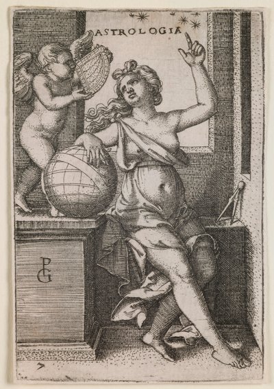 Astrologia, sarjasta "The Liberal Arts" tekijältä Georg Pencz