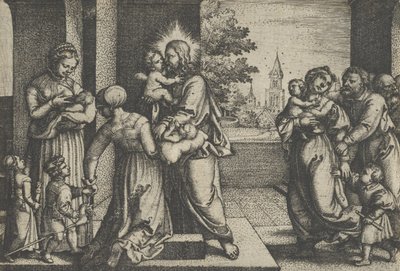 Kristus ja lapset. tekijältä Georg Pencz
