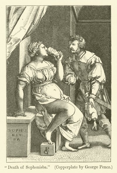 Sophonisban kuolema tekijältä Georg Pencz