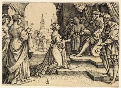 Ester ennen Ahasverusta tekijältä Georg Pencz