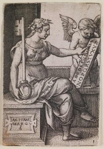 Grammatica, sarjasta "The Liberal Arts" tekijältä Georg Pencz