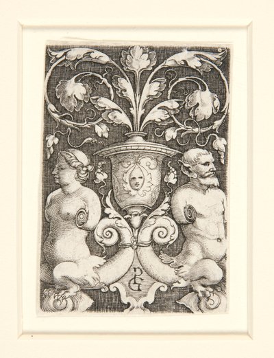 Koristemaljakko kahdella hahmolla tekijältä Georg Pencz