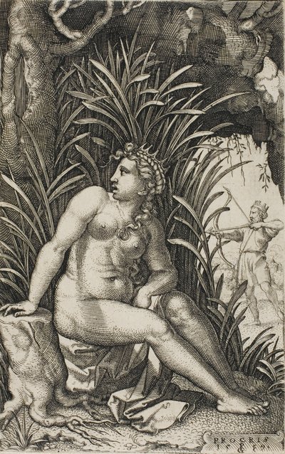 Procris, kreikkalaisesta sankaritarista tekijältä Georg Pencz