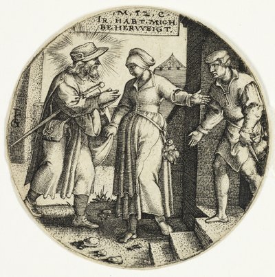 Muukalaisten suojaaminen seitsemästä laupeuden teosta tekijältä Georg Pencz