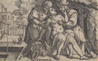 Susanna ja vanhimmat. tekijältä Georg Pencz