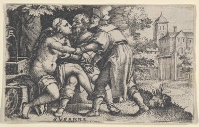 Susanna ja vanhimmat. tekijältä Georg Pencz