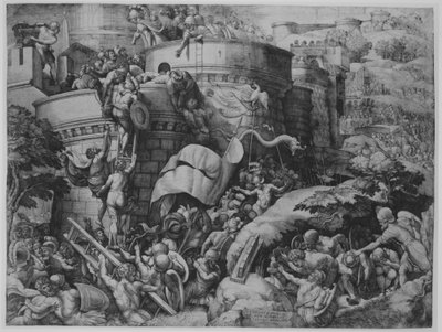 Scipion ja hänen joukkojensa Carthagenan vangitseminen, 1539. tekijältä Georg Pencz