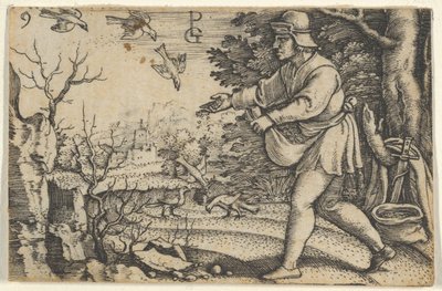 Vertaus kylväjästä, Kristuksen tarina, 1534-35. tekijältä Georg Pencz