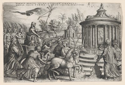 Siveyden voitto rakkaudella, Petrarkan voitoista. tekijältä Georg Pencz
