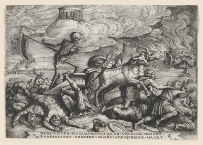 The Triumph of Death on Time, Petrarkan voitosta. tekijältä Georg Pencz