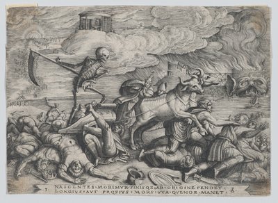The Triumph of Death on Time, Petrarkan voitosta. tekijältä Georg Pencz