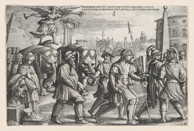 The Triumph of Fame on Chastity, Petrarchin voitoista. tekijältä Georg Pencz