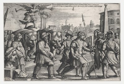 The Triumph of Fame on Chastity, Petrarchin voitoista. tekijältä Georg Pencz