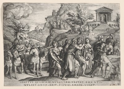 Rakkauden voitto, Petrarkan voitosta. tekijältä Georg Pencz