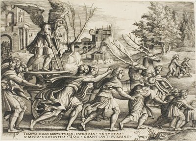 The Triumph of Time, levy neljä teoksesta The Triumphs of Petrarch tekijältä Georg Pencz