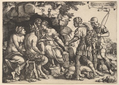 Thetis ja Chiron, 1543. tekijältä Georg Pencz