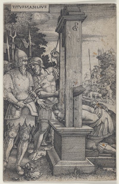 Titus Manlius, Roman Heroes, 1535. tekijältä Georg Pencz