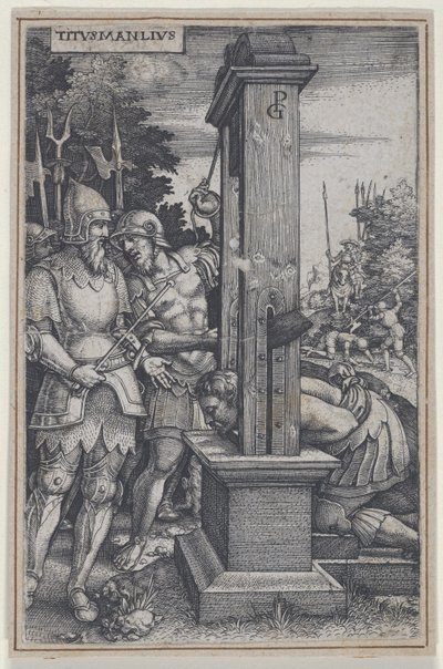 Titus Manlius, Roman Heroes, 1535. tekijältä Georg Pencz