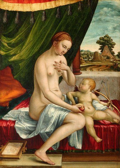 Venus ja Amor tekijältä Georg Pencz