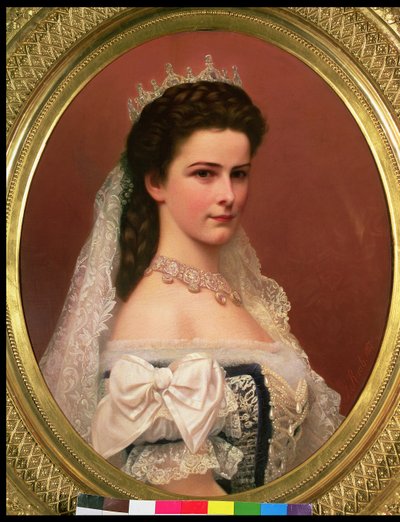 Baijerin keisarinna Elisabet (1837-98) unkarilaisessa puvussa, 1867. tekijältä Georg Raab