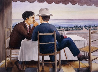 Terassilla tekijältä Georg Schrimpf