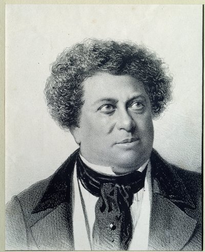 Muotokuva kirjailijasta Alexandre Dumas (1802-1870) tekijältä Georg Wilhelm Timm