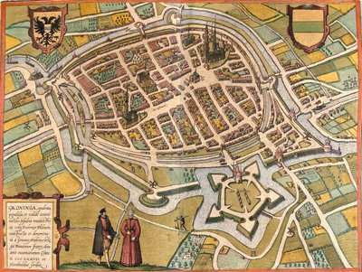 Groningen, Alankomaat tekijältä Georg and Hogenberg Franz (1535 90) Braun