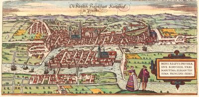 Kaliningrad, Venäjä tekijältä Georg and Hogenberg Franz (1535 90) Braun