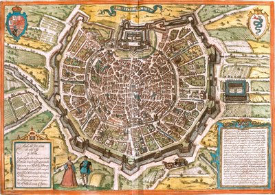 Milano, Italia tekijältä Georg and Hogenberg Franz (1535-90) Braun