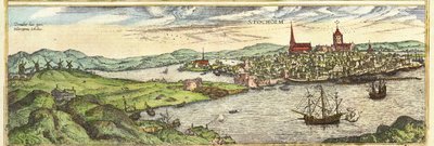 Tukholma, Ruotsi tekijältä Georg and Hogenberg Franz (1535 90) Braun