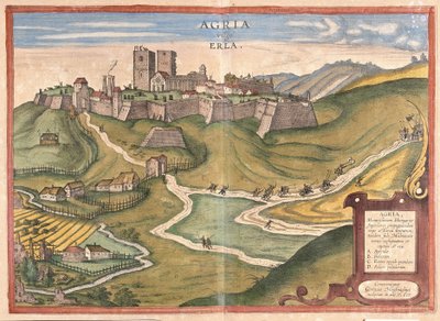 Eger, Unkari (kaiverrus tekijältä Georg Braun and Hogenberg Franz