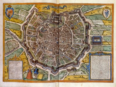 Plan de Milan ja 1585 tiré de l