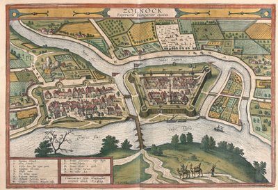 Szolnok, Unkari (kaiverrus tekijältä Georg Braun and Hogenberg Franz