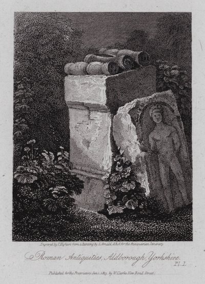 Roman antiikki, Aldborough, Yorkshire (kaiverrus) tekijältä George (after) Arnald