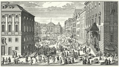 Näkymä Wienistä vuonna 1725 (kaiverrus) tekijältä George (after) Du Maurier