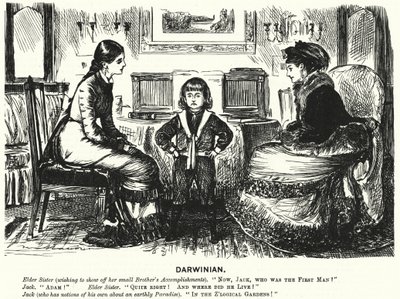 Punch sarjakuva: (kaiverrus) tekijältä George (after) Du Maurier
