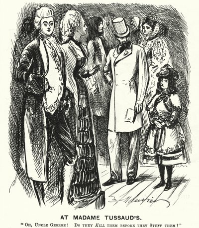 Punch-sarjakuva: Madame Tussaud