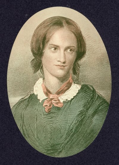 Charlotte Bronte, englantilainen kirjailija (värikaiverrus) tekijältä George (after) Richmond