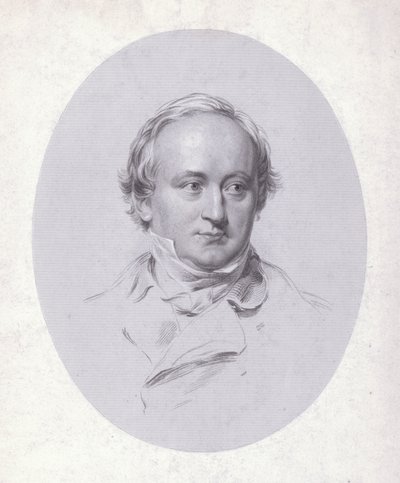 Christian Karl Josias von Bunsen, saksalainen diplomaatti ja tutkija (kaiverrus) tekijältä George (after) Richmond