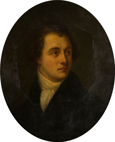 Tuntemattoman herrasmiehen muotokuva, n. 1807-1819 (öljy kuparille) tekijältä George (attr.to) Harlow