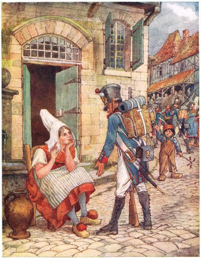 Jeanette ja Jeannot, kuvitus teoksesta "A Picture Song Book", 1910 tekijältä George, 9th Earl of Carlisle Howard