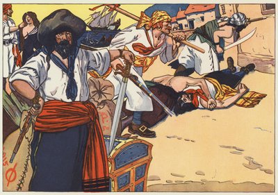 Merirosvot kulkivat kaduilla polttaen, ryöstellen ja murhaten tekijältä George Alfred Williams