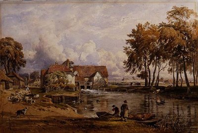 Streatley Mill: Thamesin varrella tekijältä George Arthur Fripp