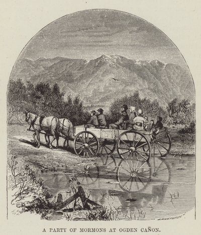 Mormonien puolue Ogden Canonissa tekijältä George Augustus Sala