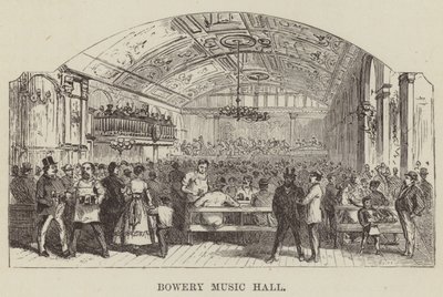 Bowery Music Hall tekijältä George Augustus Sala